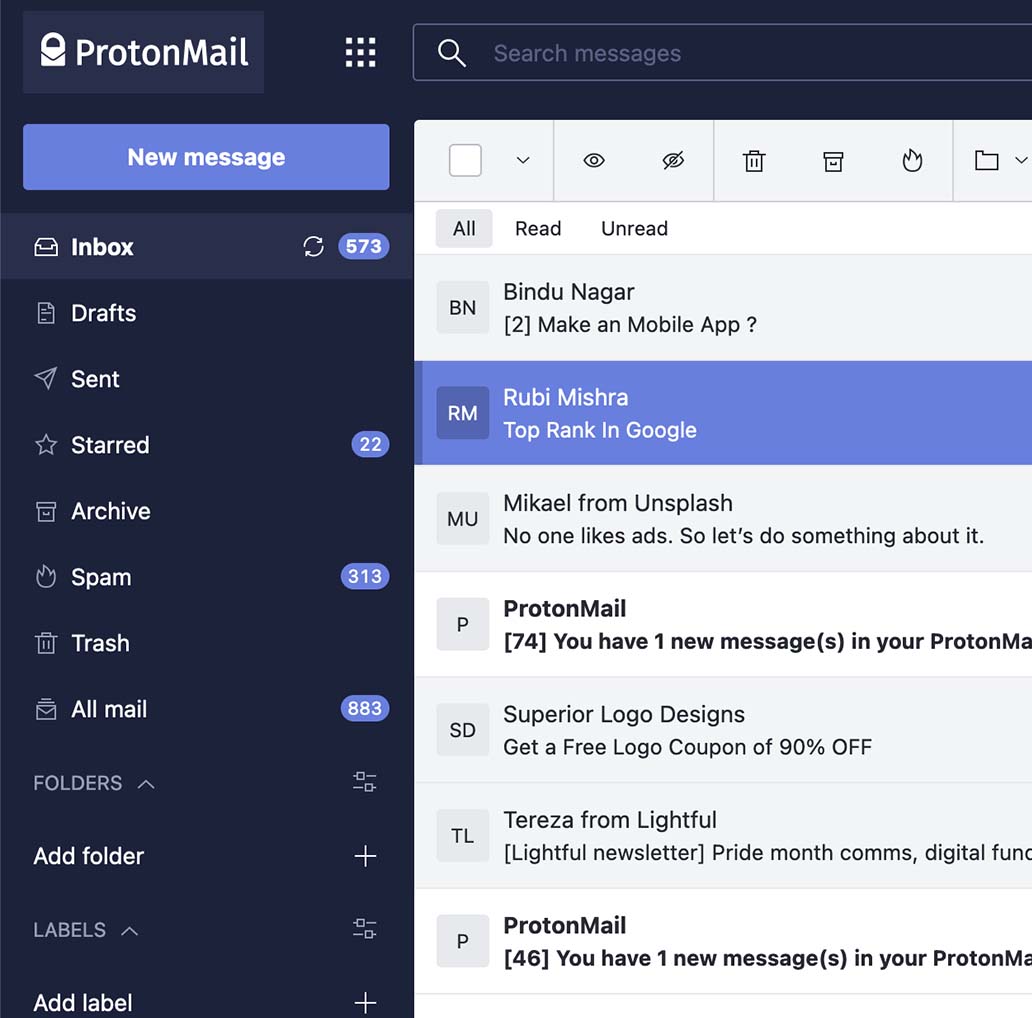 破解ProtonMail邮箱